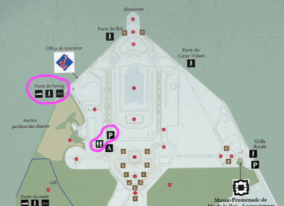 plan du parc de Marly